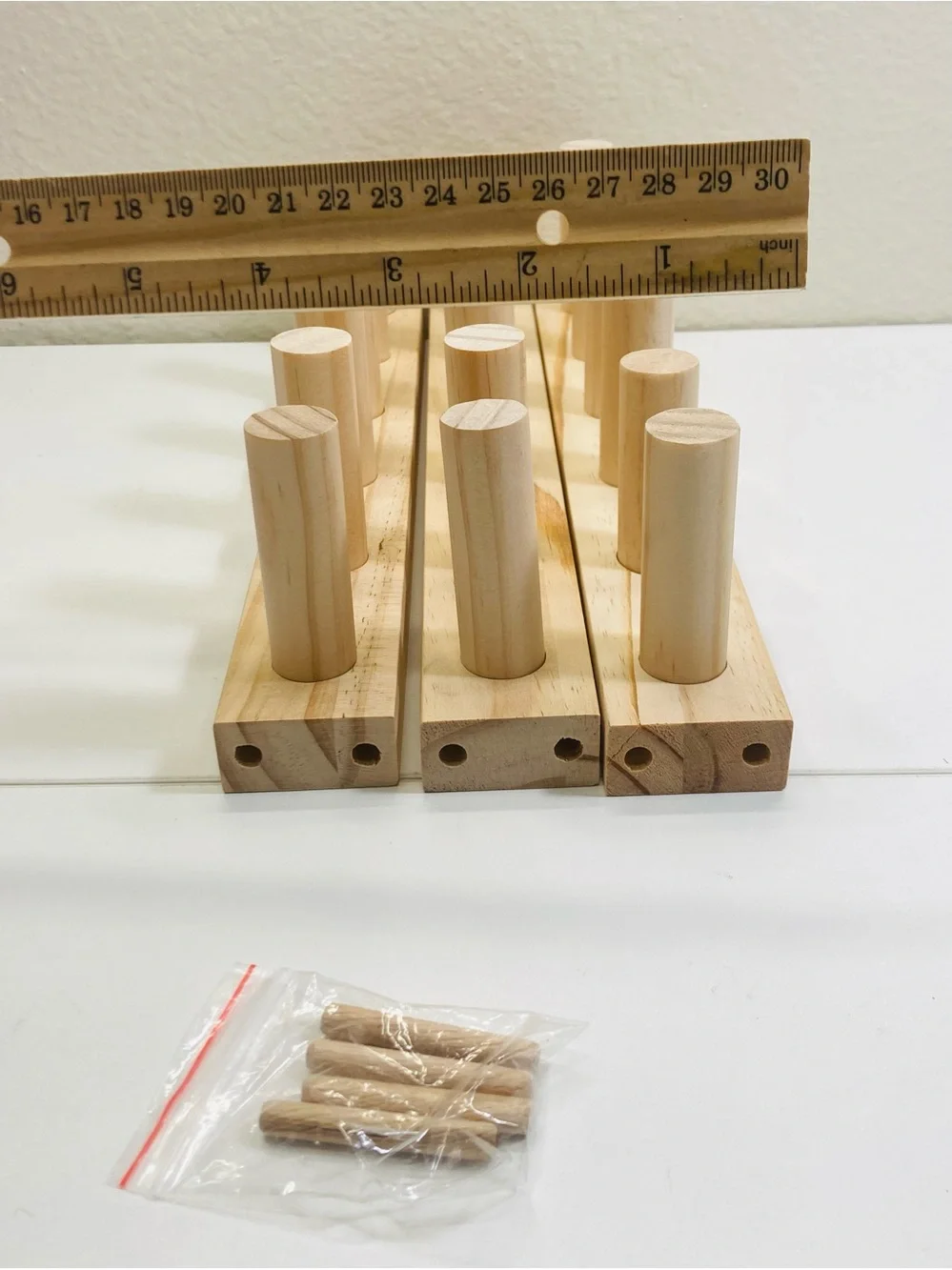 NEW Natural Wood Loom with Removeable Pegs: Connect Together